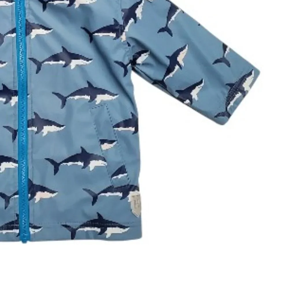 Hatley Shark Raincoat Size 2